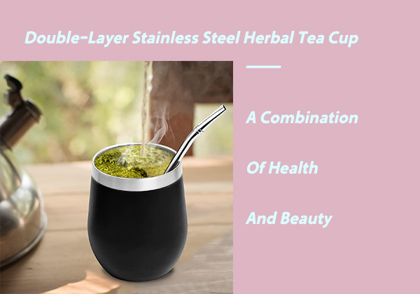 Double-Layer Stainless Steel Herbal Tea Cup-A Combination Of Health And Beauty